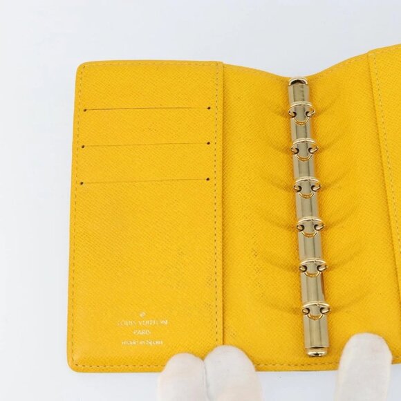 LOUIS VUITTON Groom Pageboy Agenda PM Day Planner Cover Jaune R20019 Auth BA8364 - Picture 13 of 16